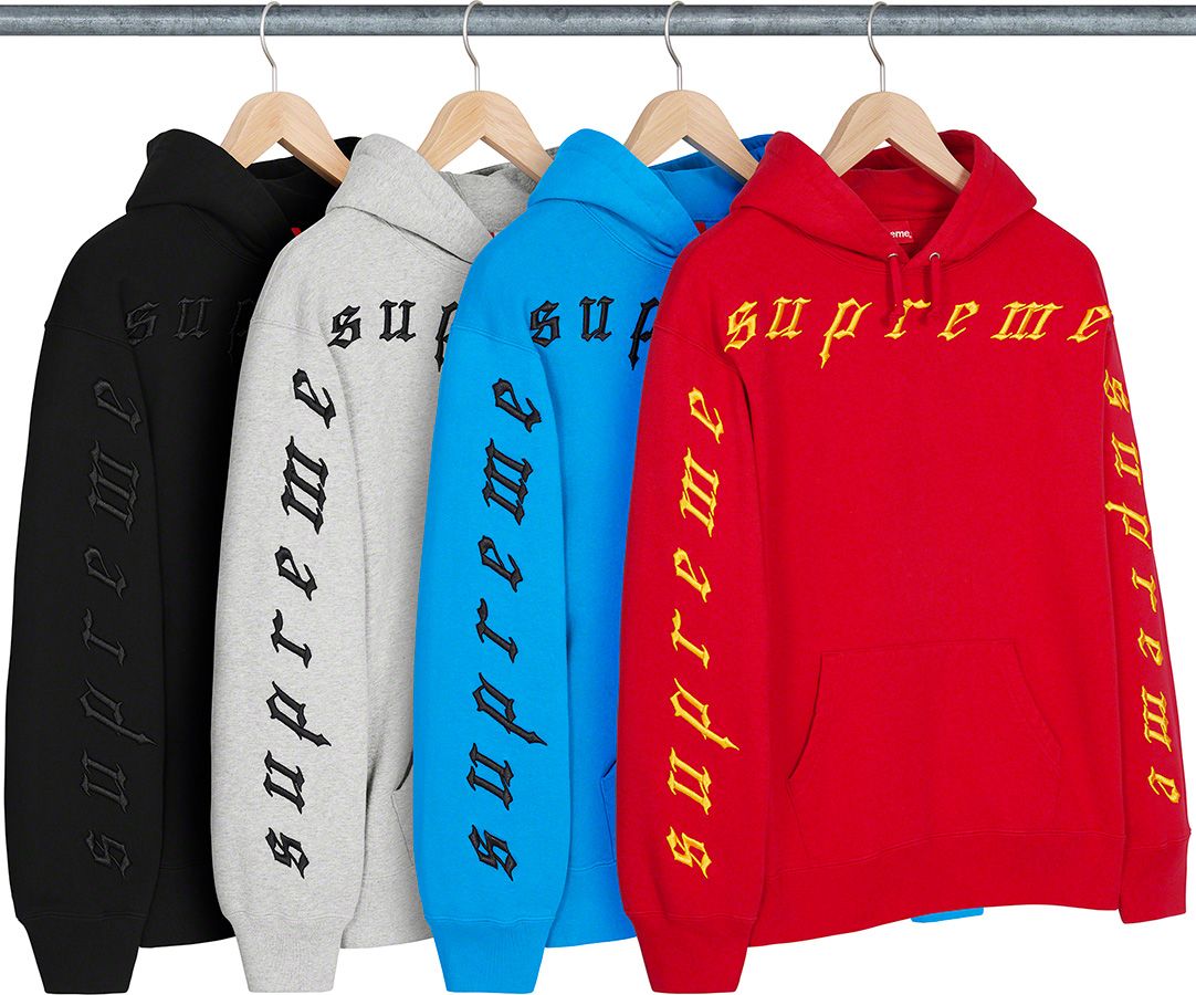 Supreme embroidered hoodie on sale