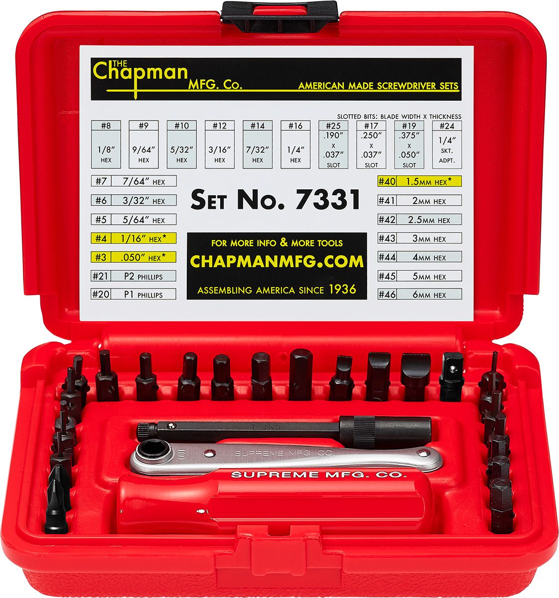 Supreme®/Chapman Screwdriver Set – Supreme