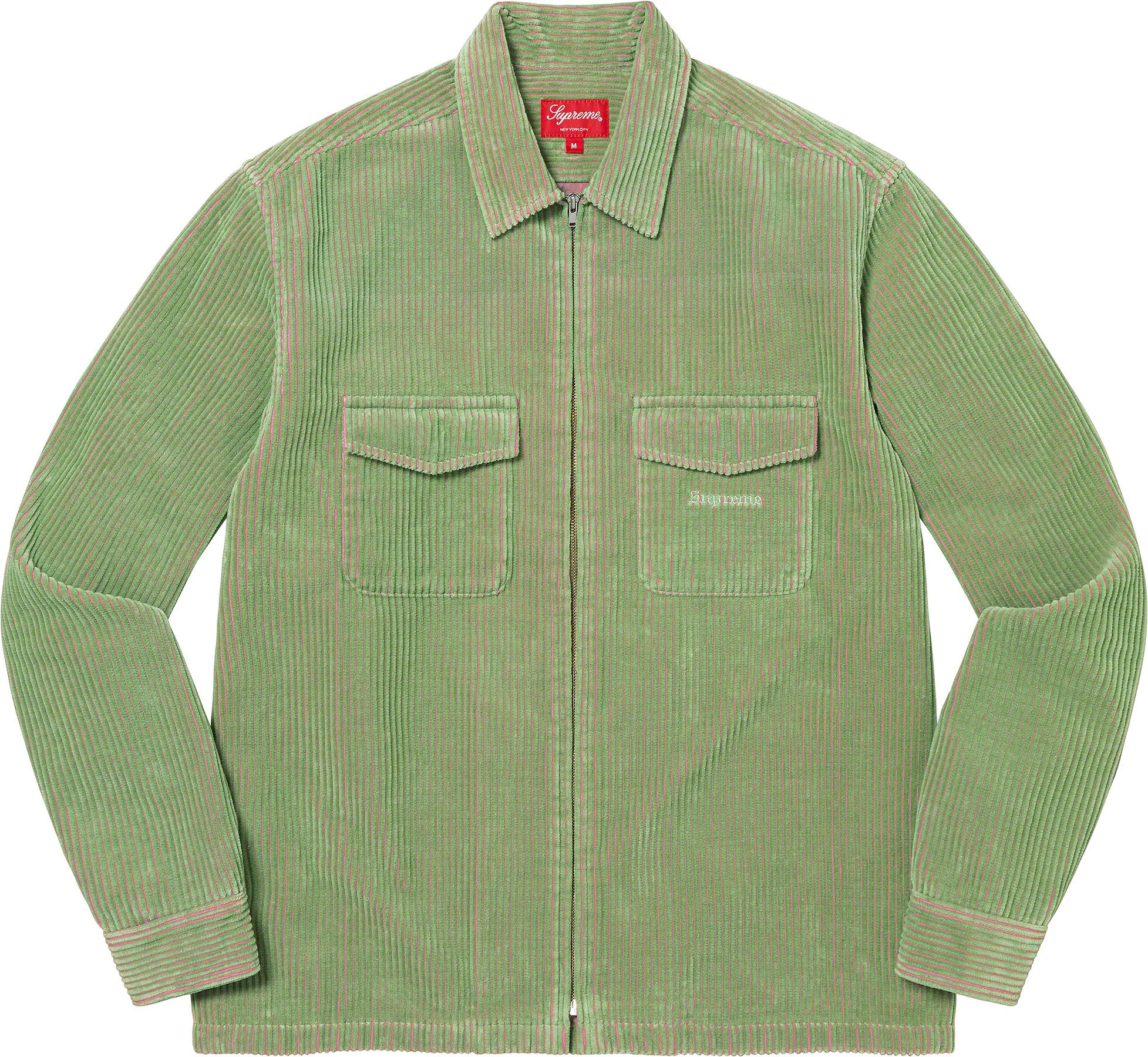 2-Tone Corduroy Zip Up Shirt – Supreme