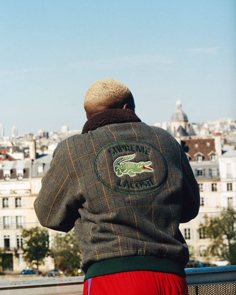 Lacoste x supreme jacket online