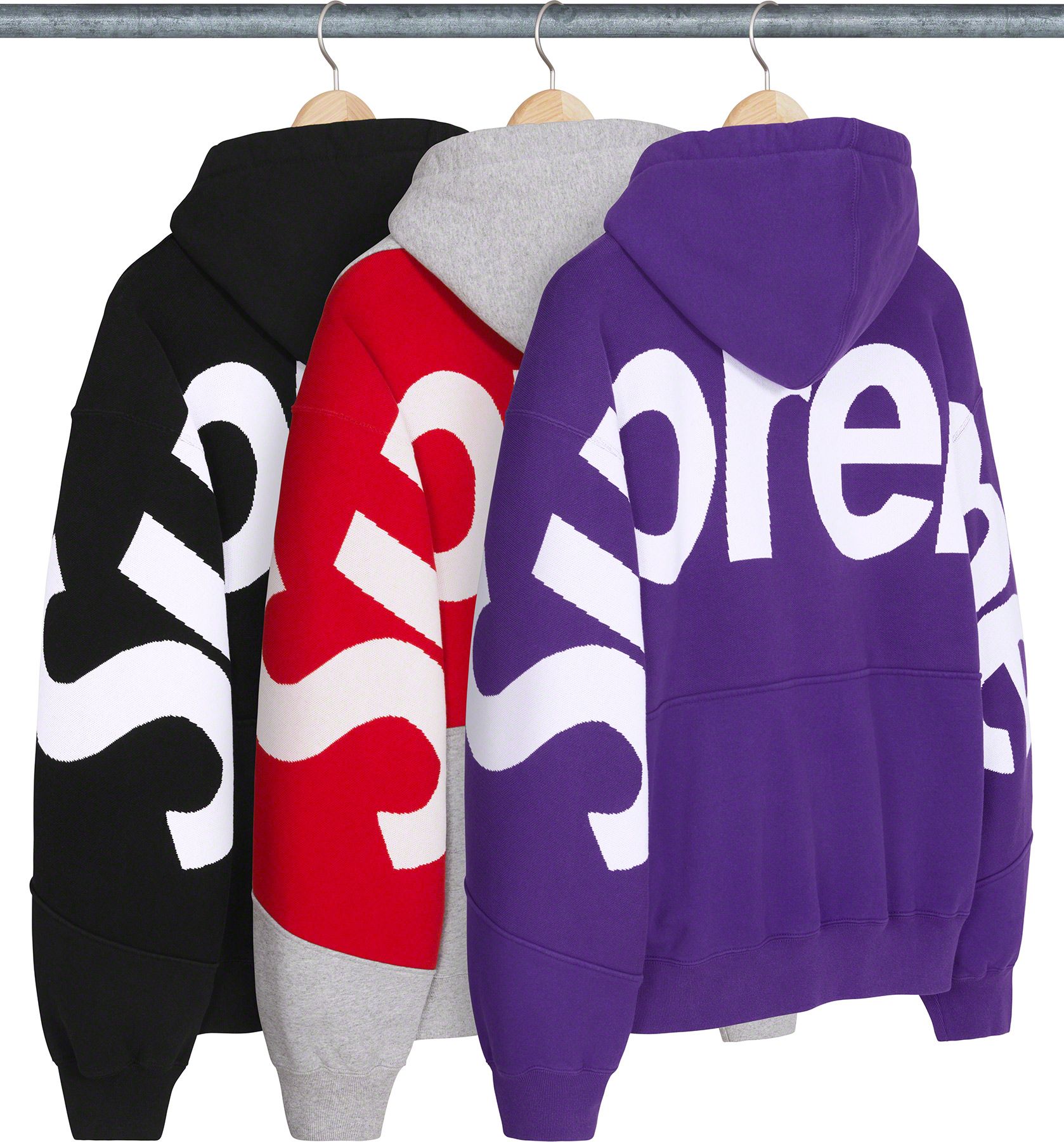 Big Logo Jacquard Hooded Sweatshirt – Supreme