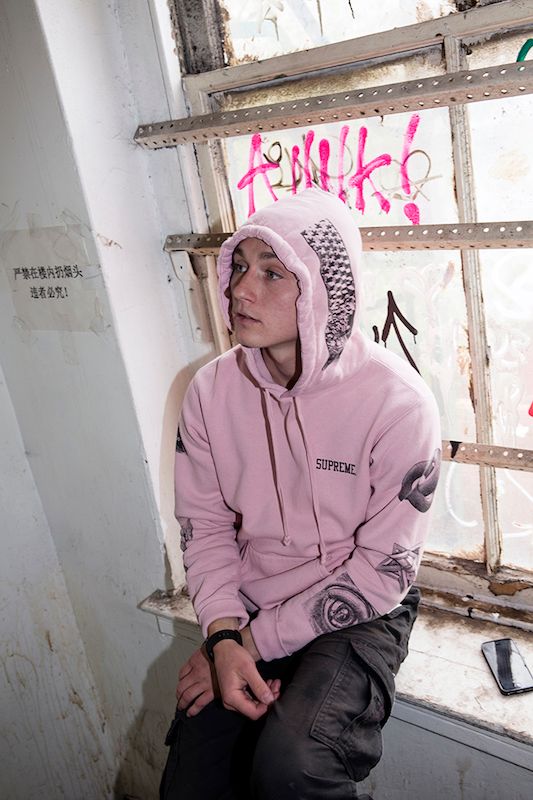 Supreme mc escher hoodie sale