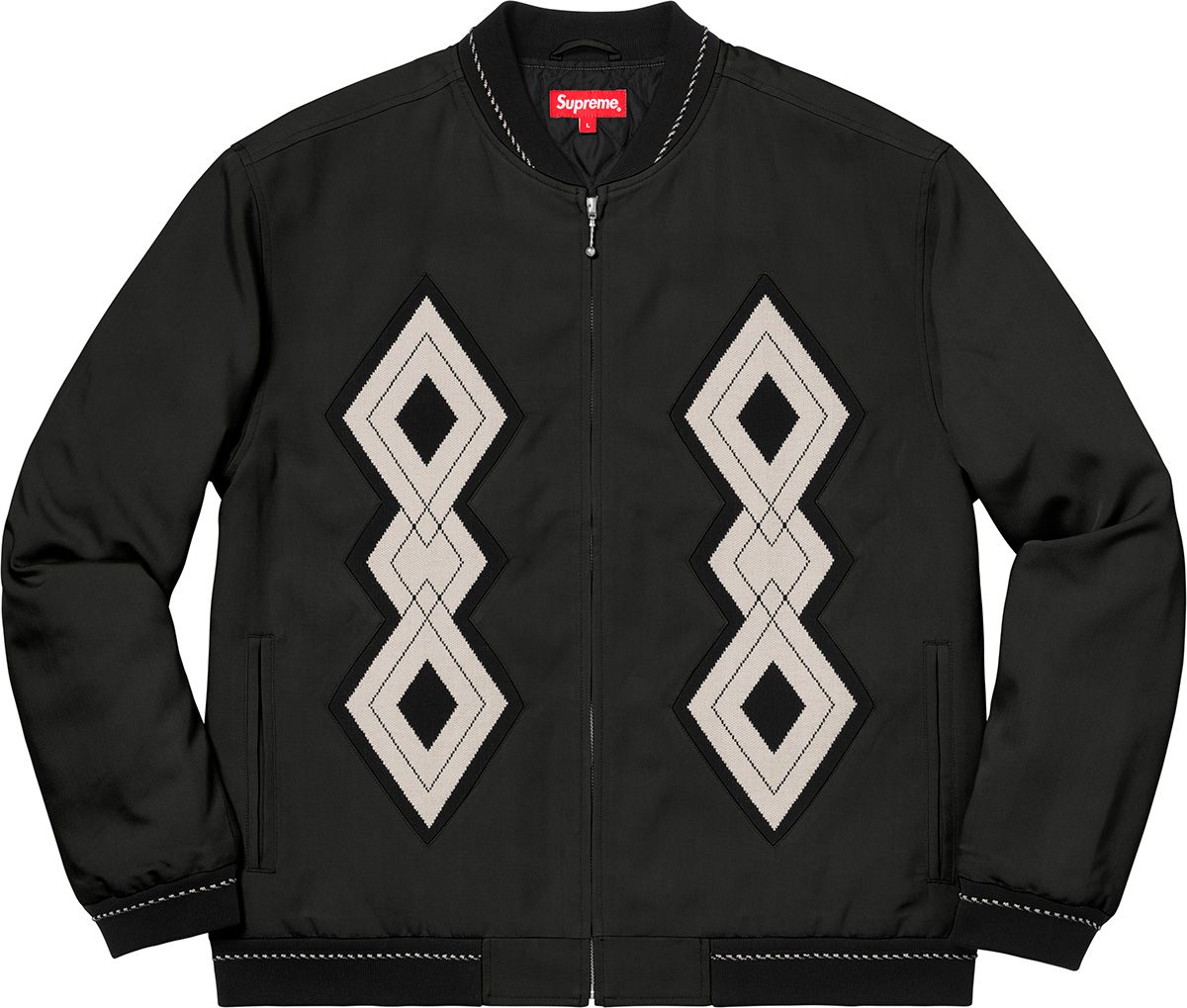 Diamond Rayon Bomber Jacket – Supreme