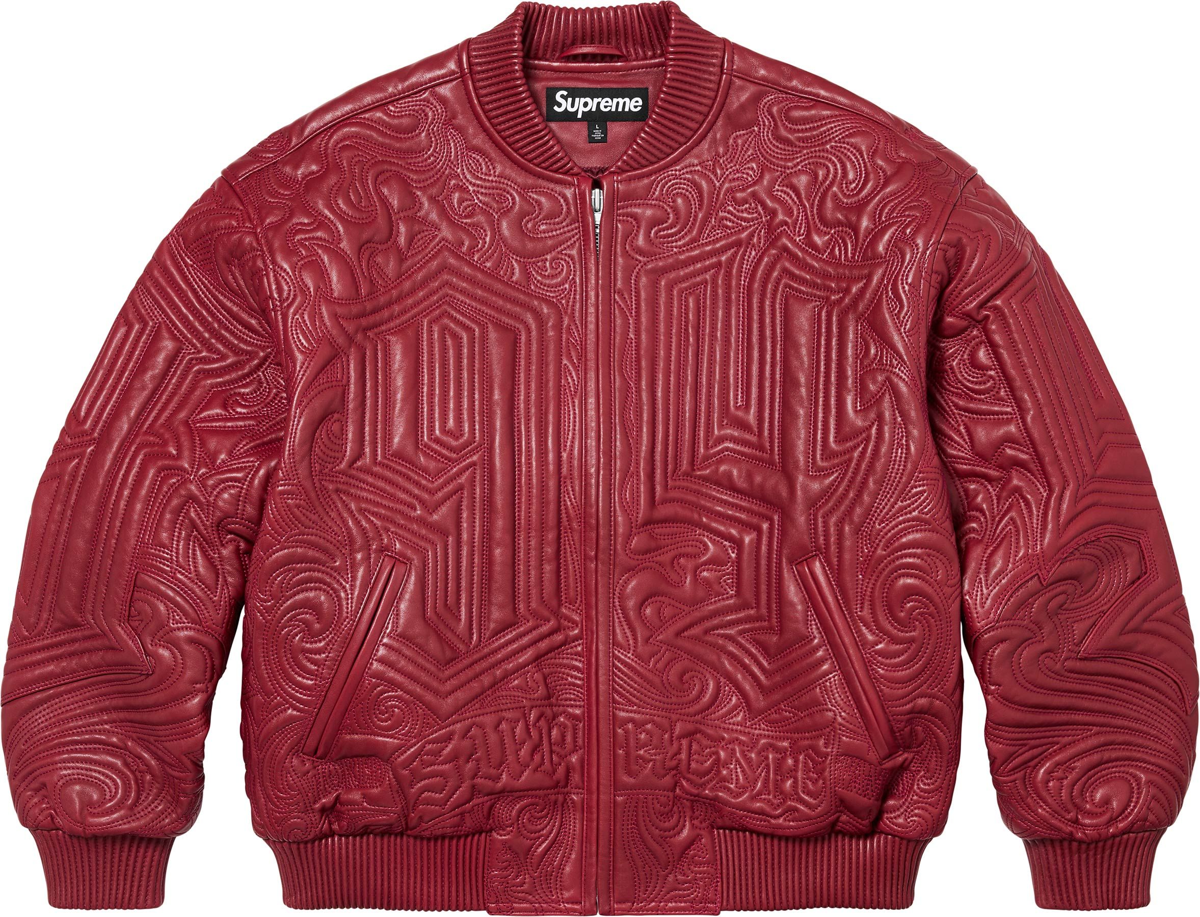 Supreme zip-up bomber deals jacket