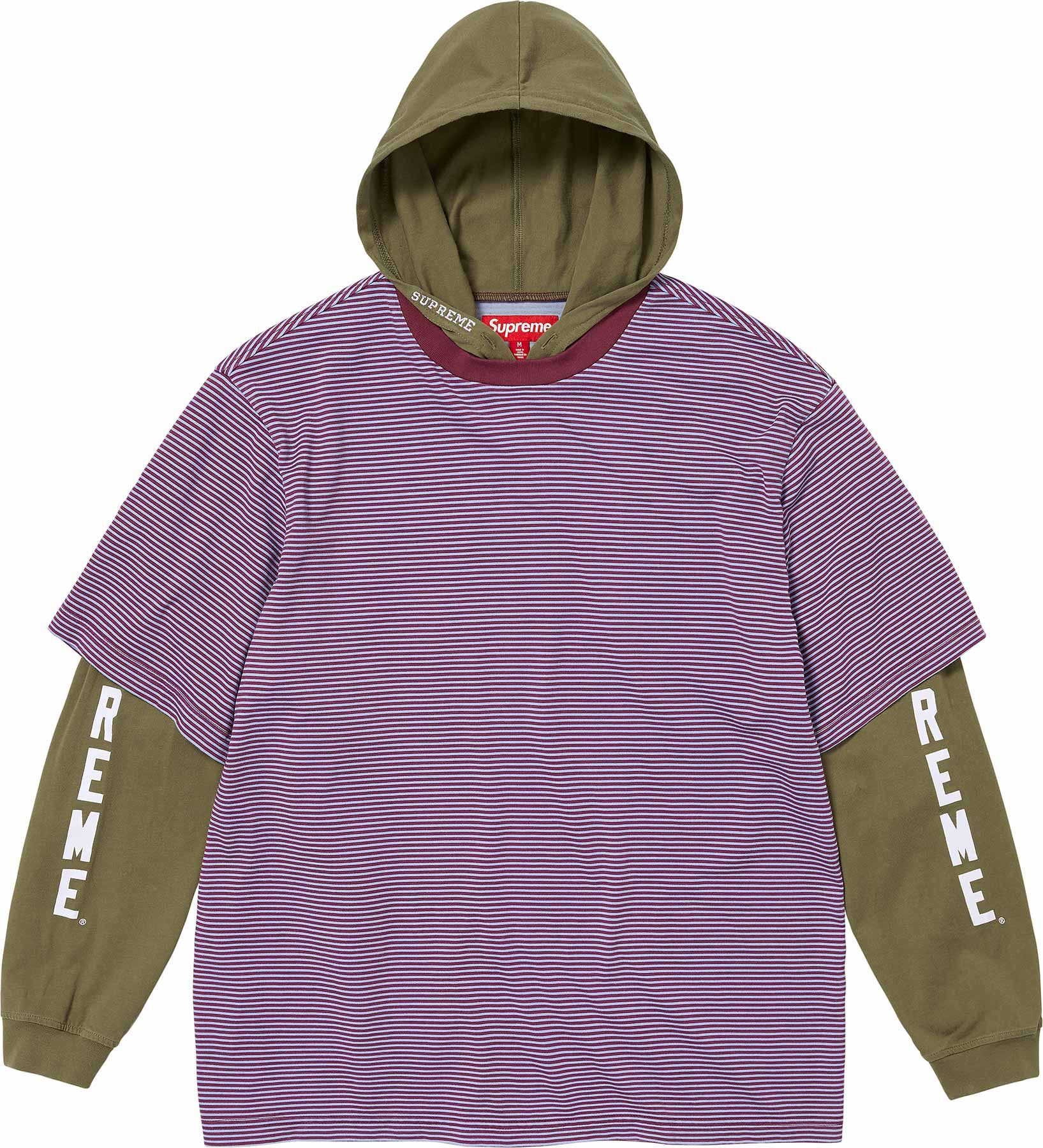 Layered Hooded L/S Top – Supreme