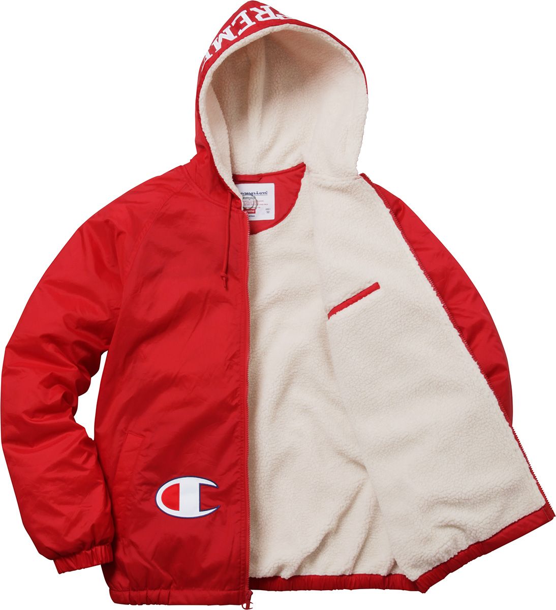 Supreme®/Champion® Sherpa Lined Hooded Jacket – Supreme