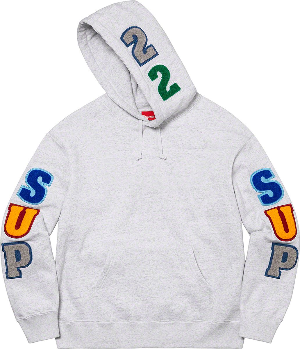 Supreme Team Chenille Hooded Sweatshirt – Supreme