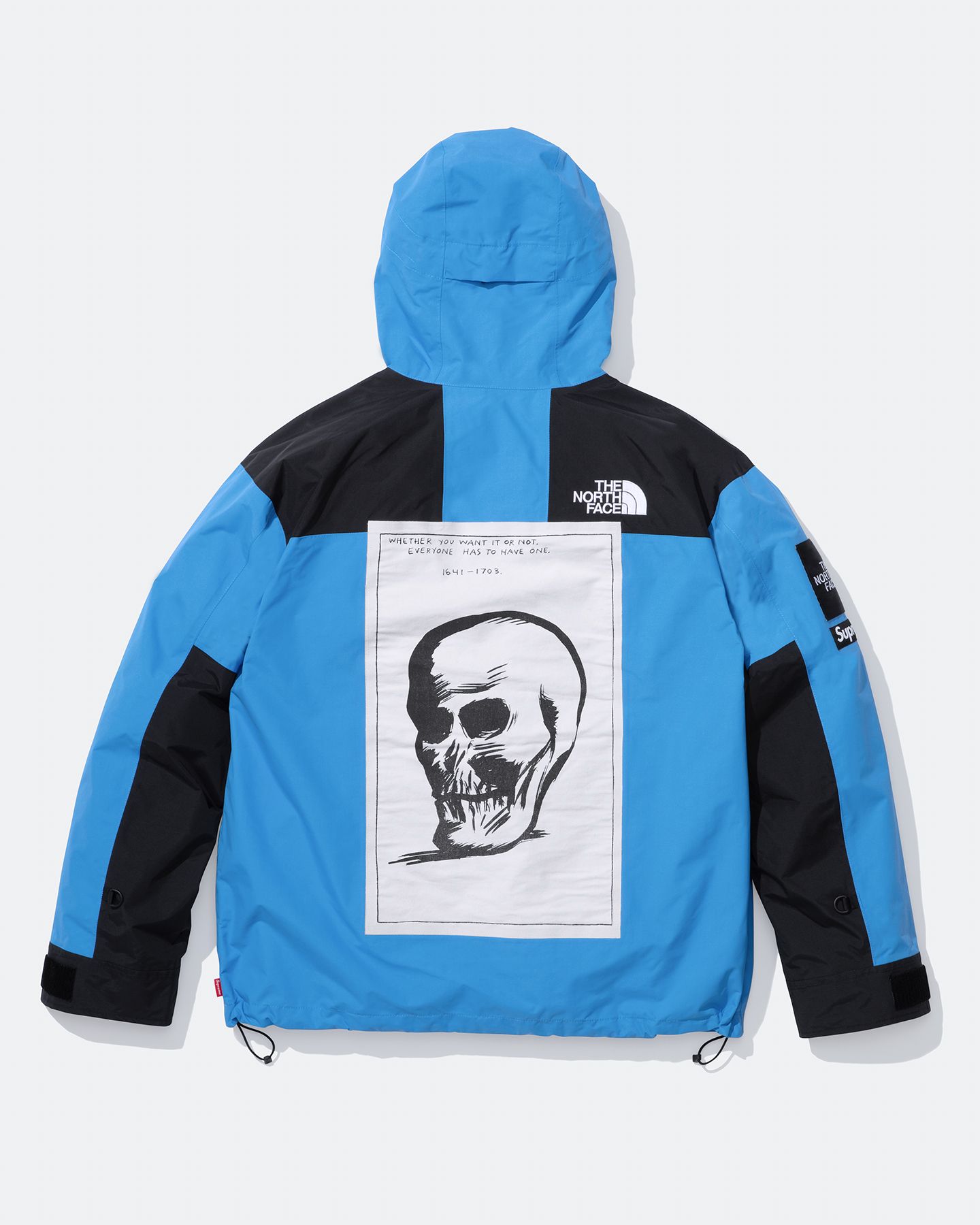 Blue north face supreme jacket best sale