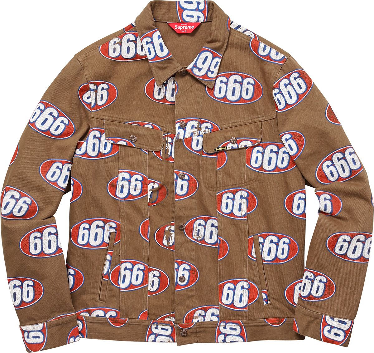 666 supreme jacket hotsell