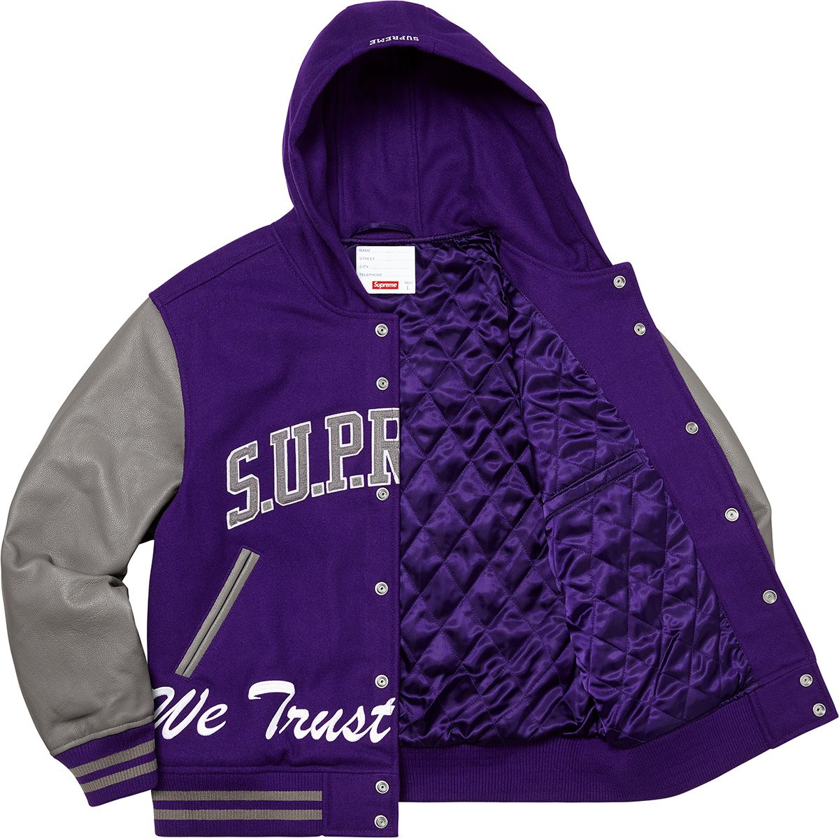 King Hooded Varsity Jacket – Supreme