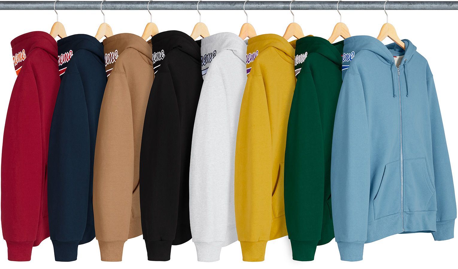 Supreme on sale thermal zip up hoodie