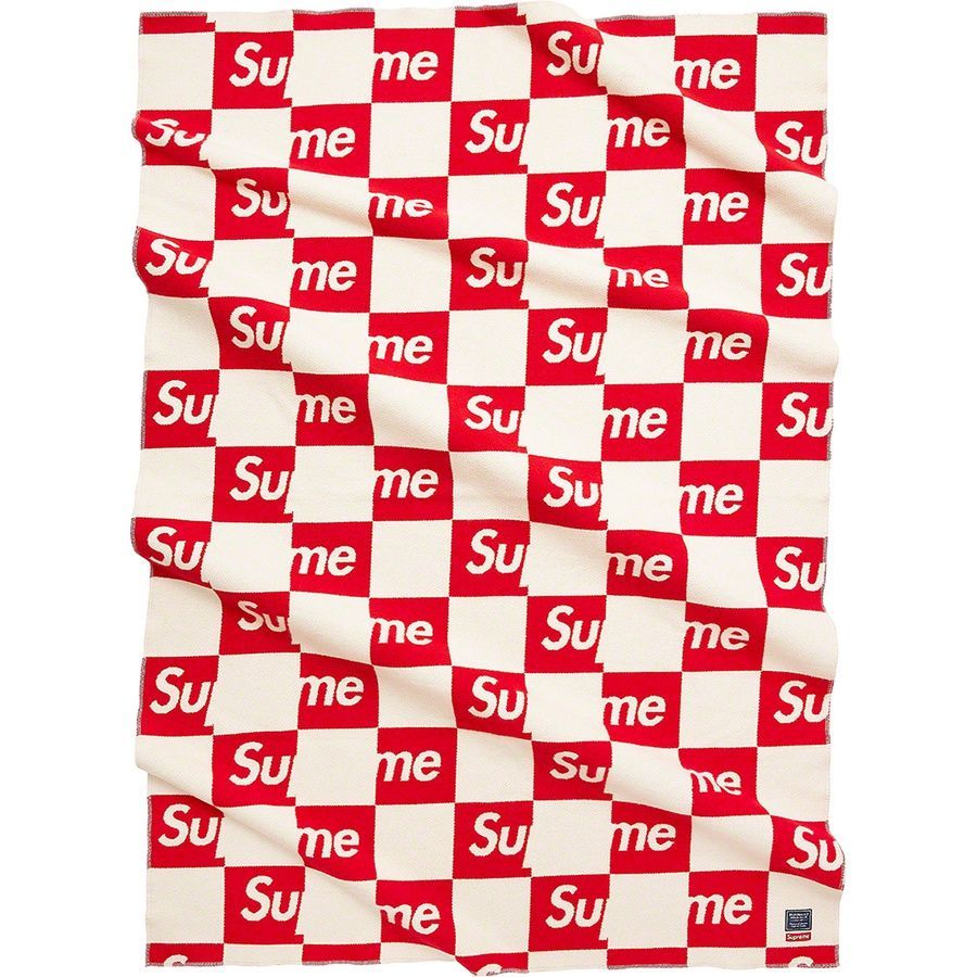 Supreme®/Faribault Woolen Mill Checkerboard Wool Throw – Supreme