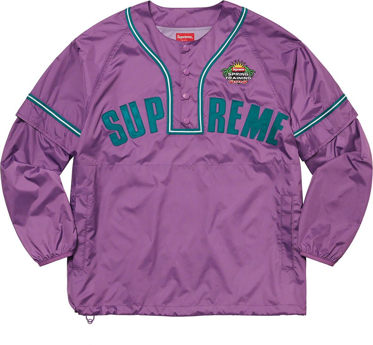 Snap-Off Sleeve L/S Baseball Top – Supreme