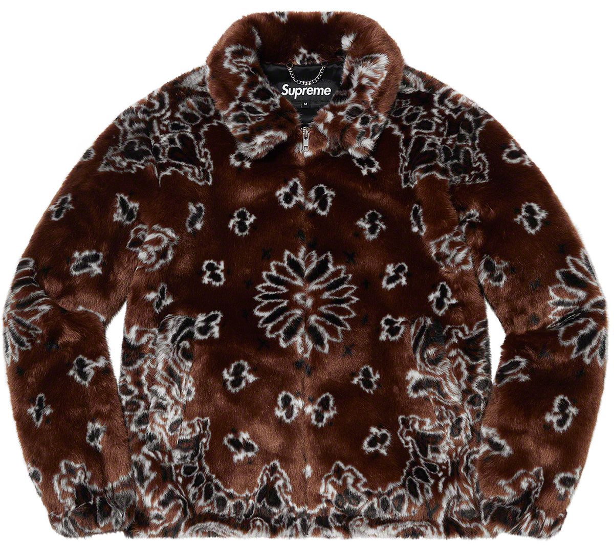 Bandana Faux Fur Bomber Jacket – Supreme