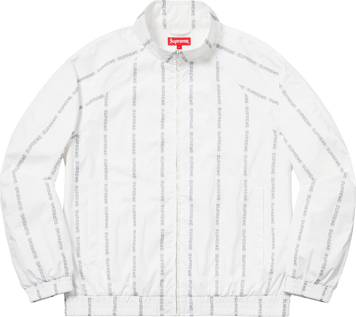 Reflective Text Track Jacket – Supreme