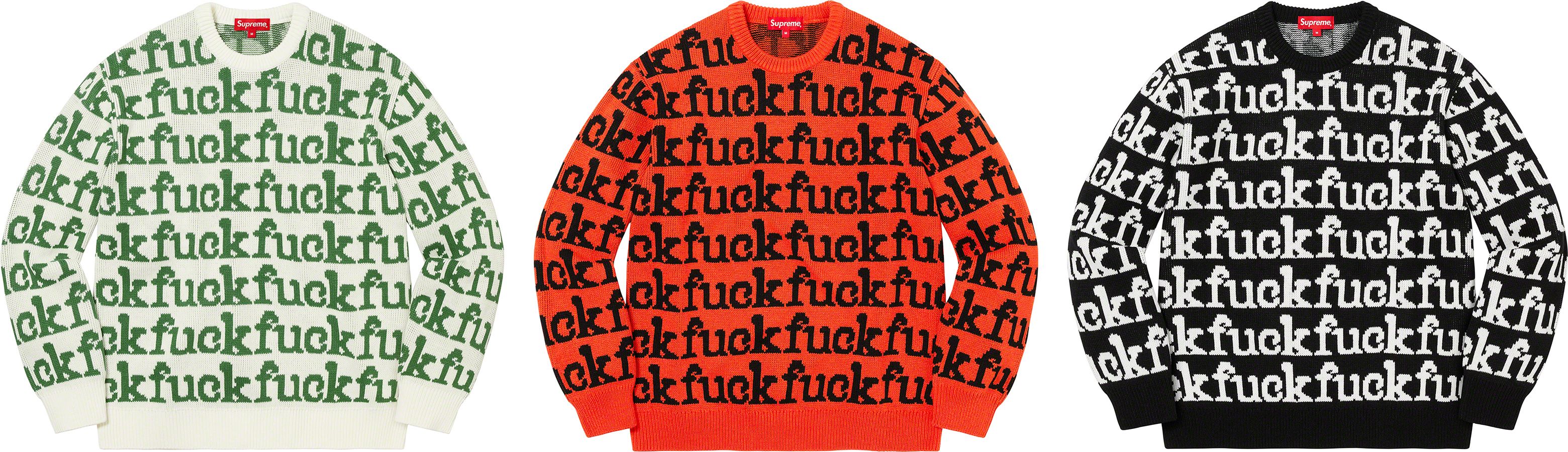 Fuck Sweater – Supreme