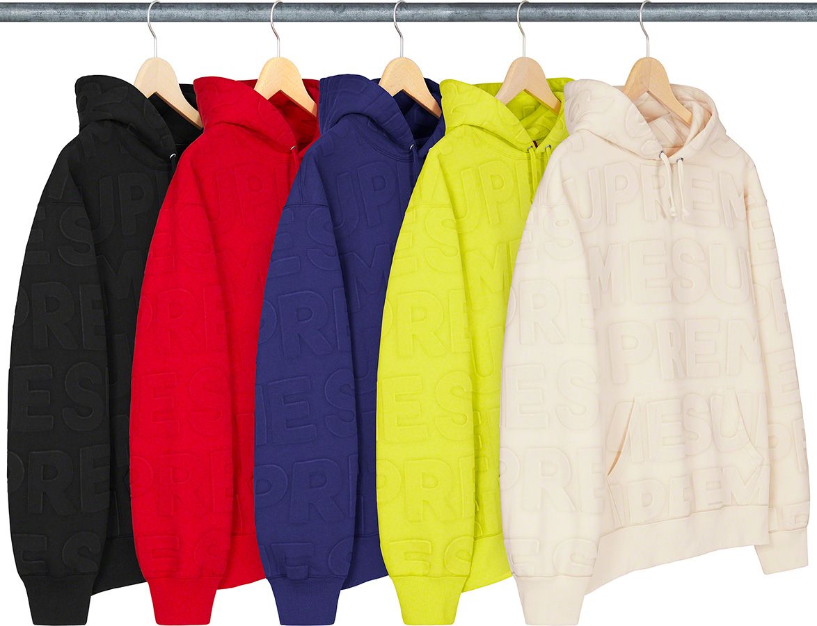 Embossed Logos Hooded Sweatshirt – Supreme