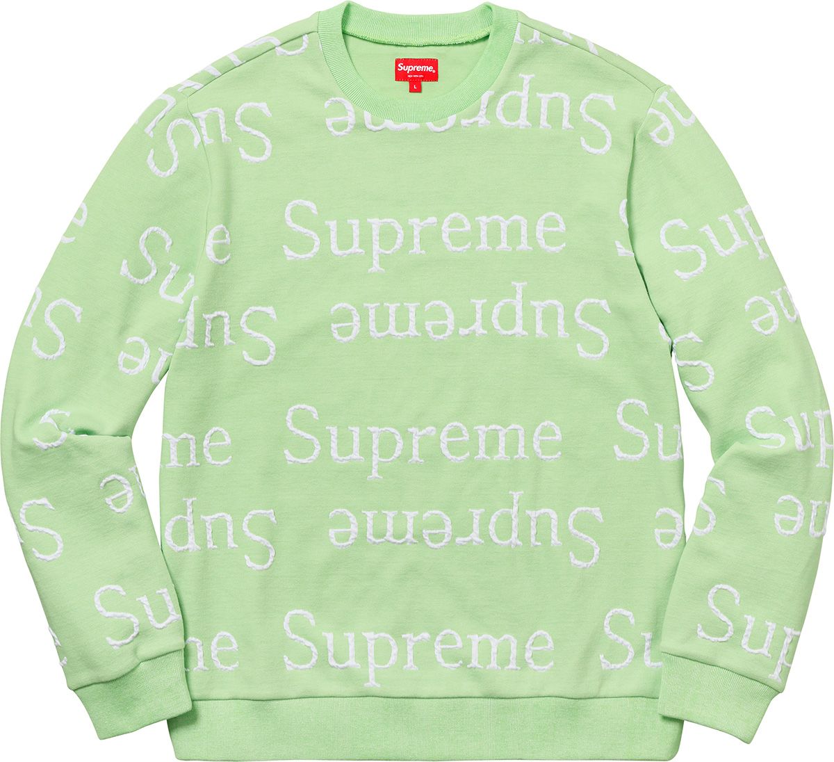 Jacquard Logo Crewneck – Supreme