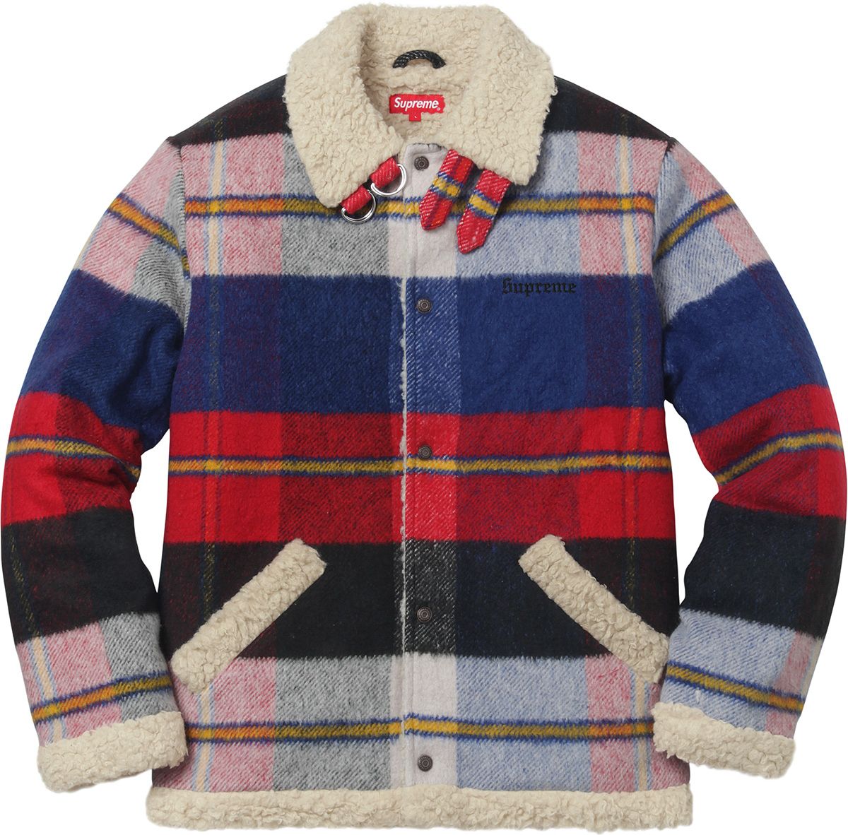 Plaid Shearling Bomber – Supreme