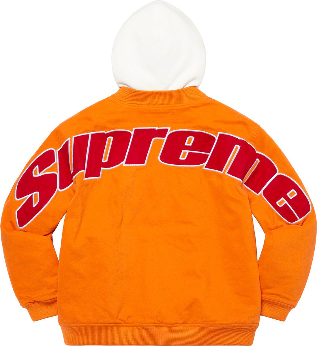 Hooded Twill Varsity Jacket – Supreme