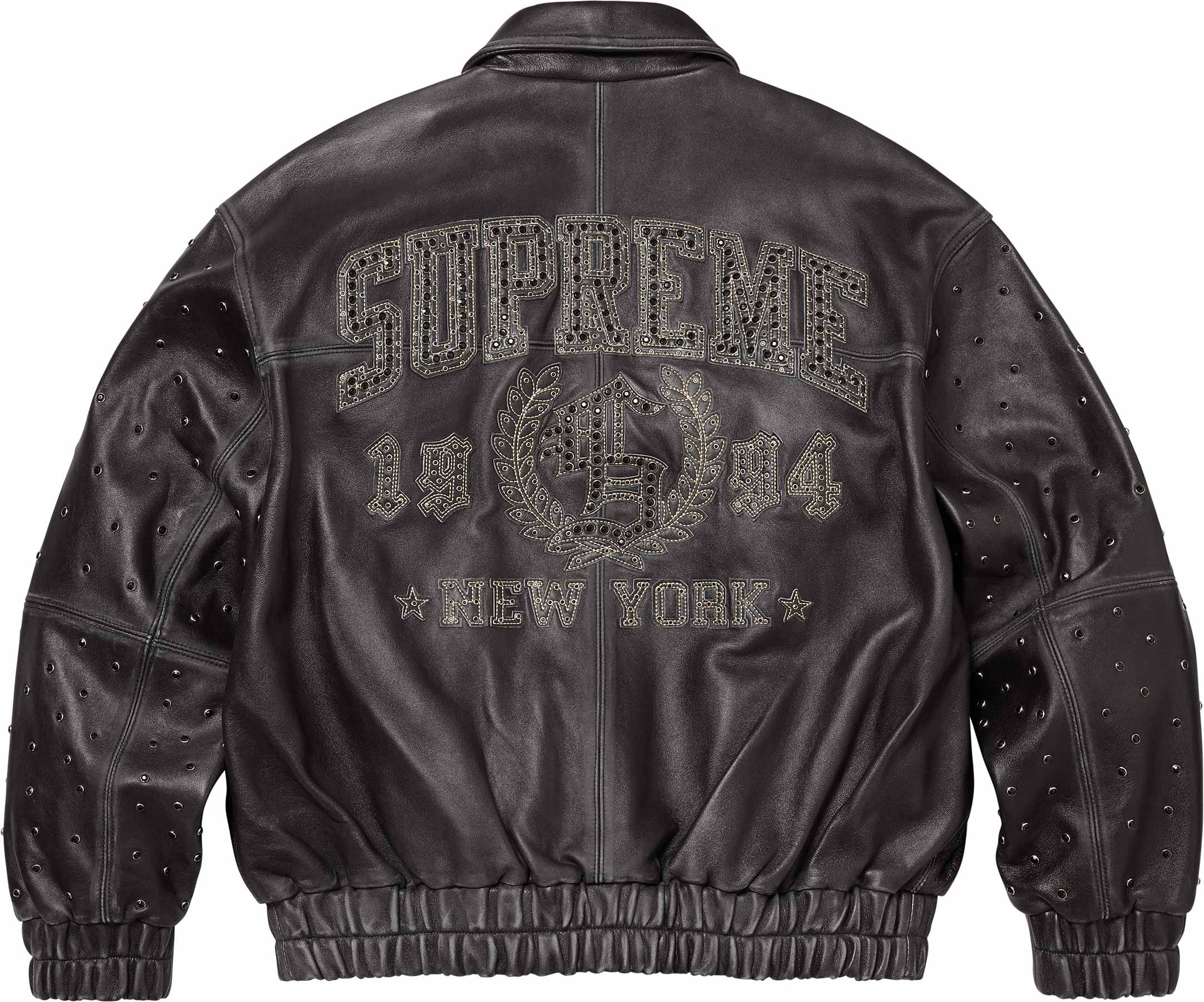 Gem Studded Leather Jacket – Supreme