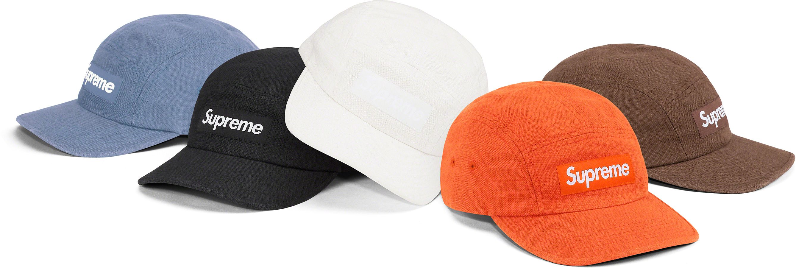 Linen Fitted Camp Cap – Supreme