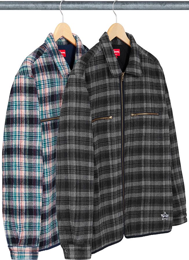 Quilted Plaid Zip Up Shirt – Supreme