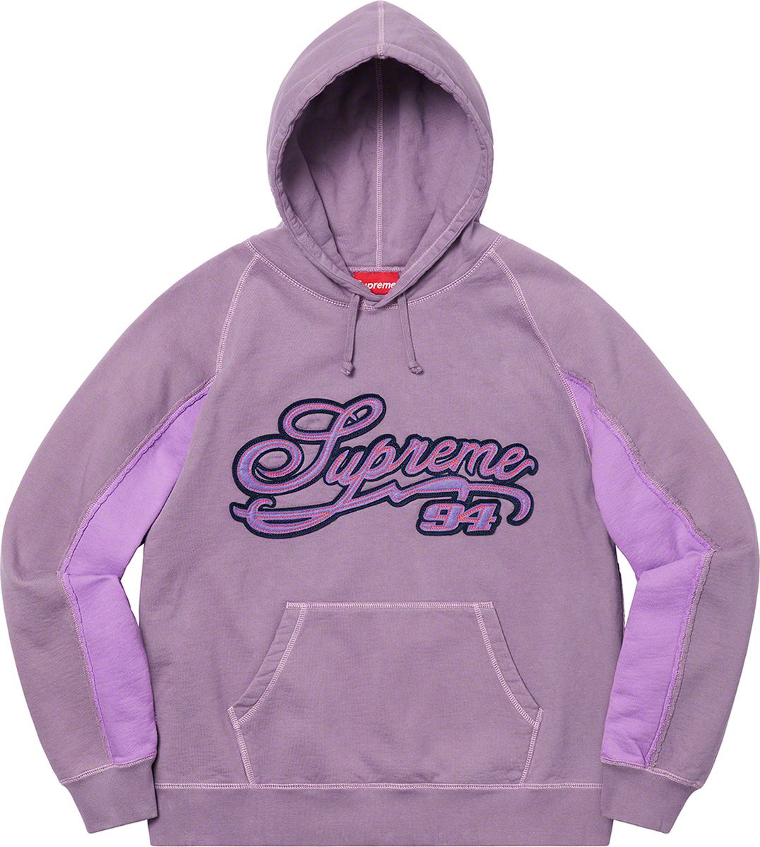 Paneled Script Hooded Sweatshirt – Supreme