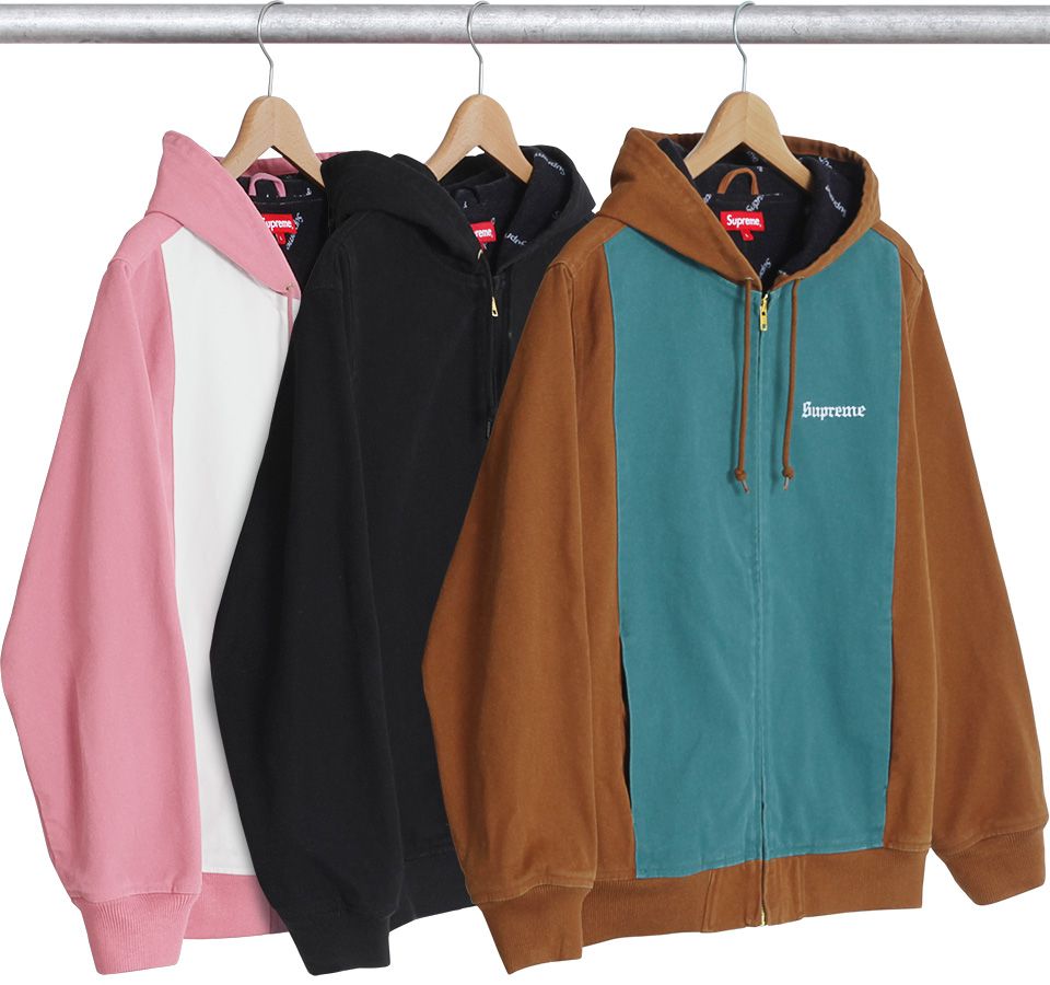 2-Tone Hooded Work Jacket – Supreme