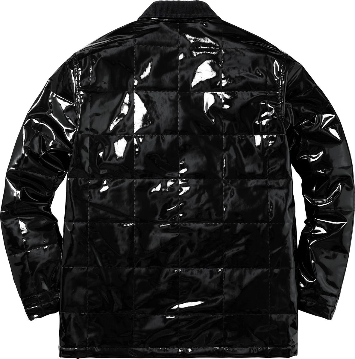 Quilted Patent Vinyl Work Jacket – Supreme