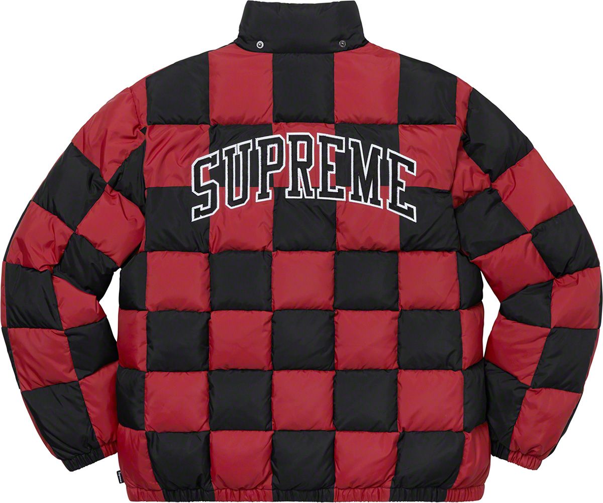 Checkerboard Puffy Jacket – Supreme