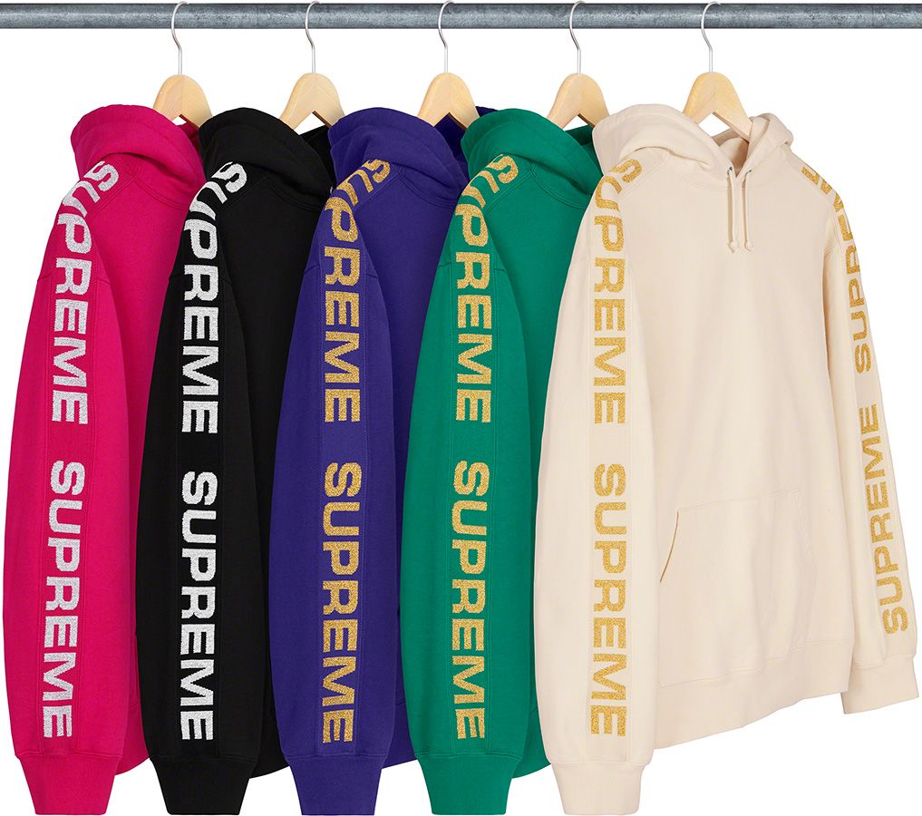 Supreme metallic rib hooded sale