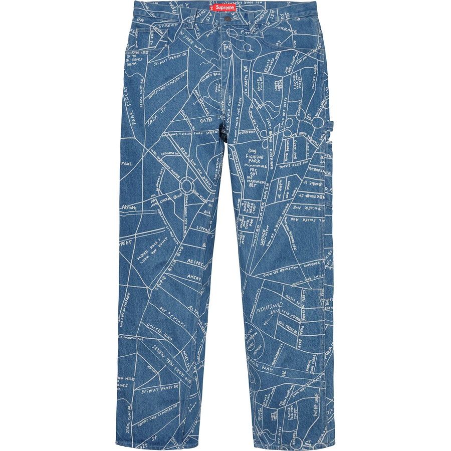 Gonz Map Denim Painter Pant – Supreme