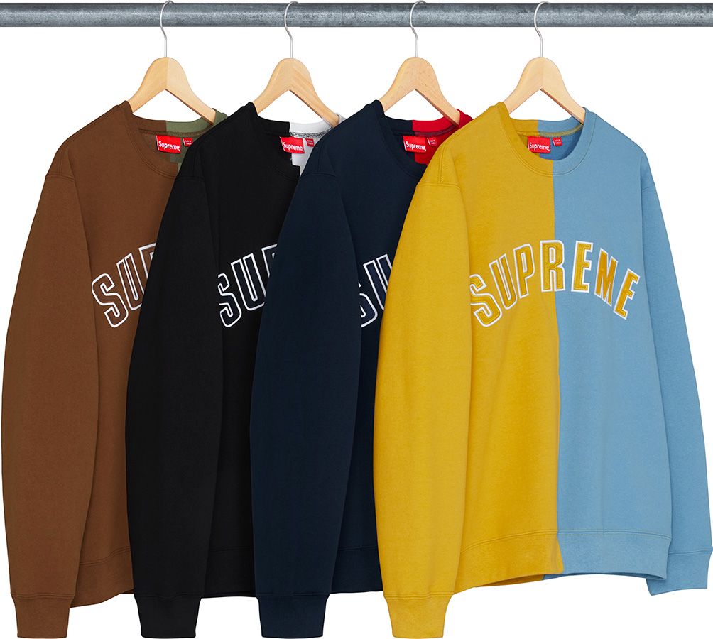 Split Crewneck Sweatshirt – Supreme