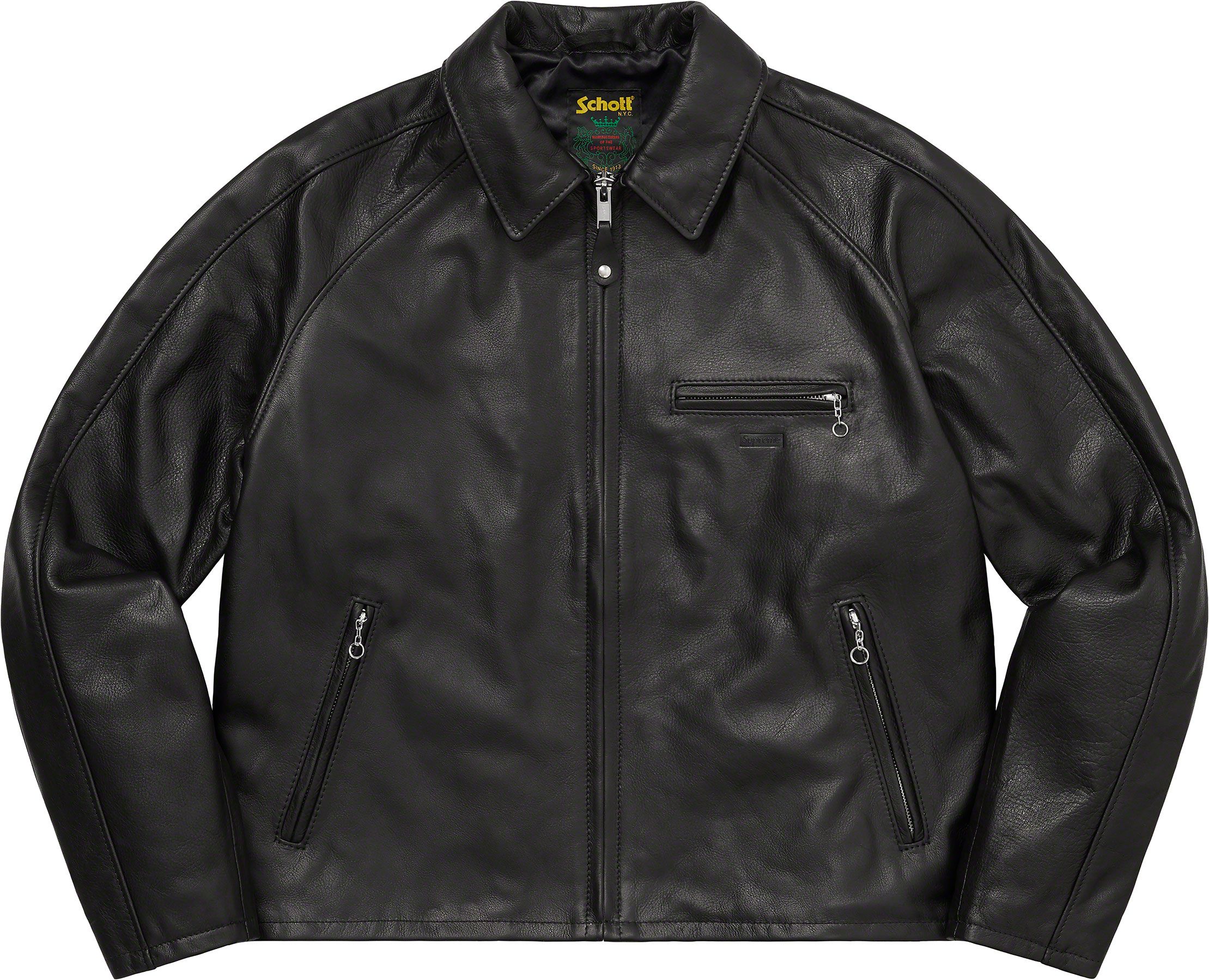 Supreme®/Schott® Leather Racer Jacket – Supreme