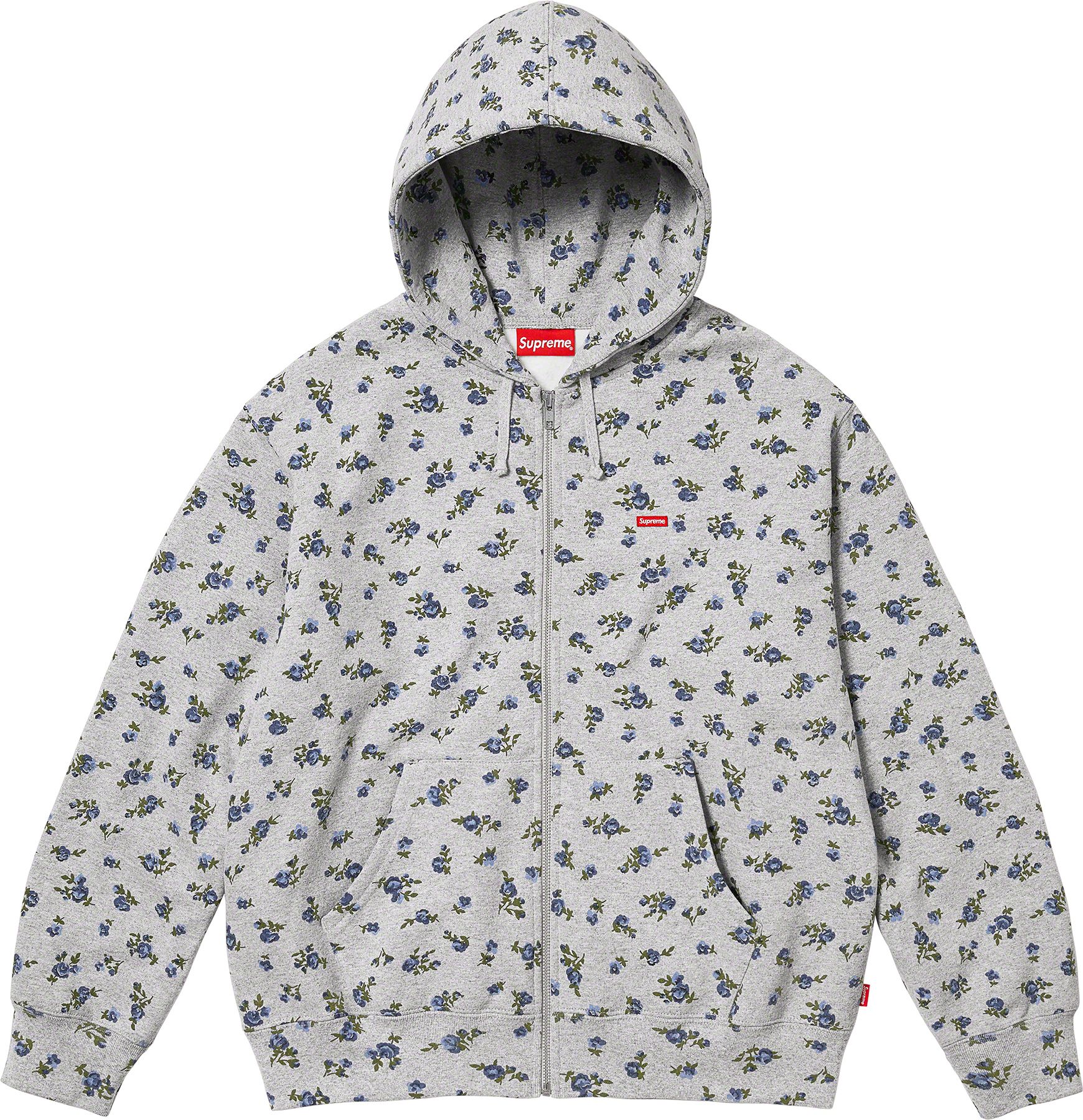 Small Box Zip Up Hooded Sweatshirt Supreme