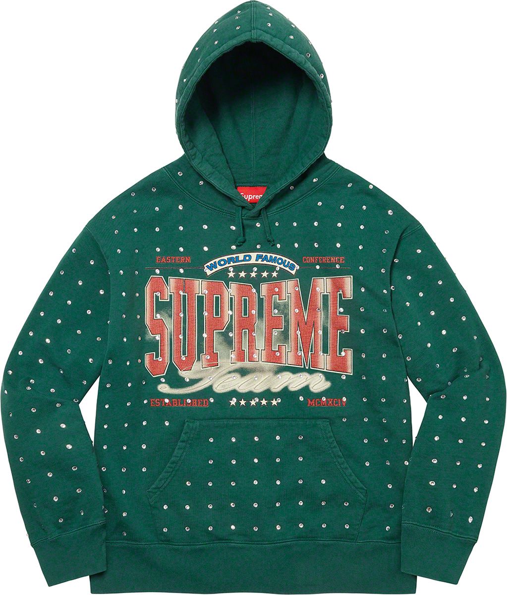 Rhinestone Hooded Sweatshirt Supreme