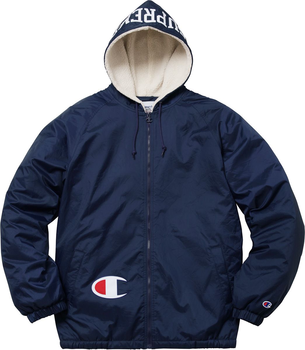 Supreme®/Champion® Sherpa Lined Hooded Jacket – Supreme