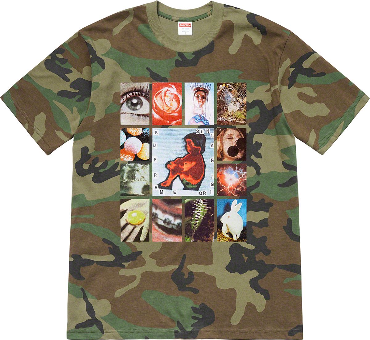 supreme コレクション tシャツ middle finger