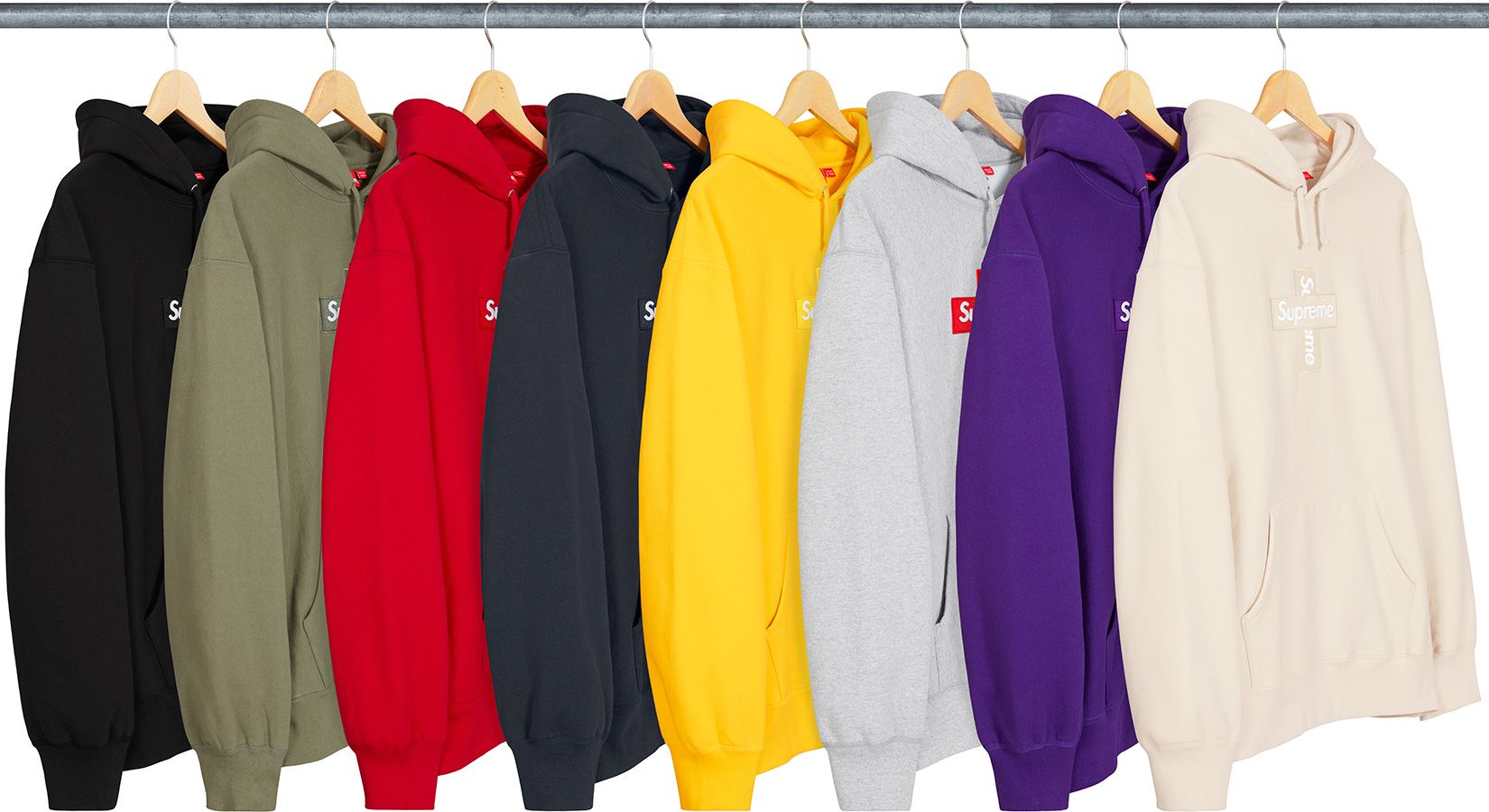 Supreme box logo cross hoodie sale