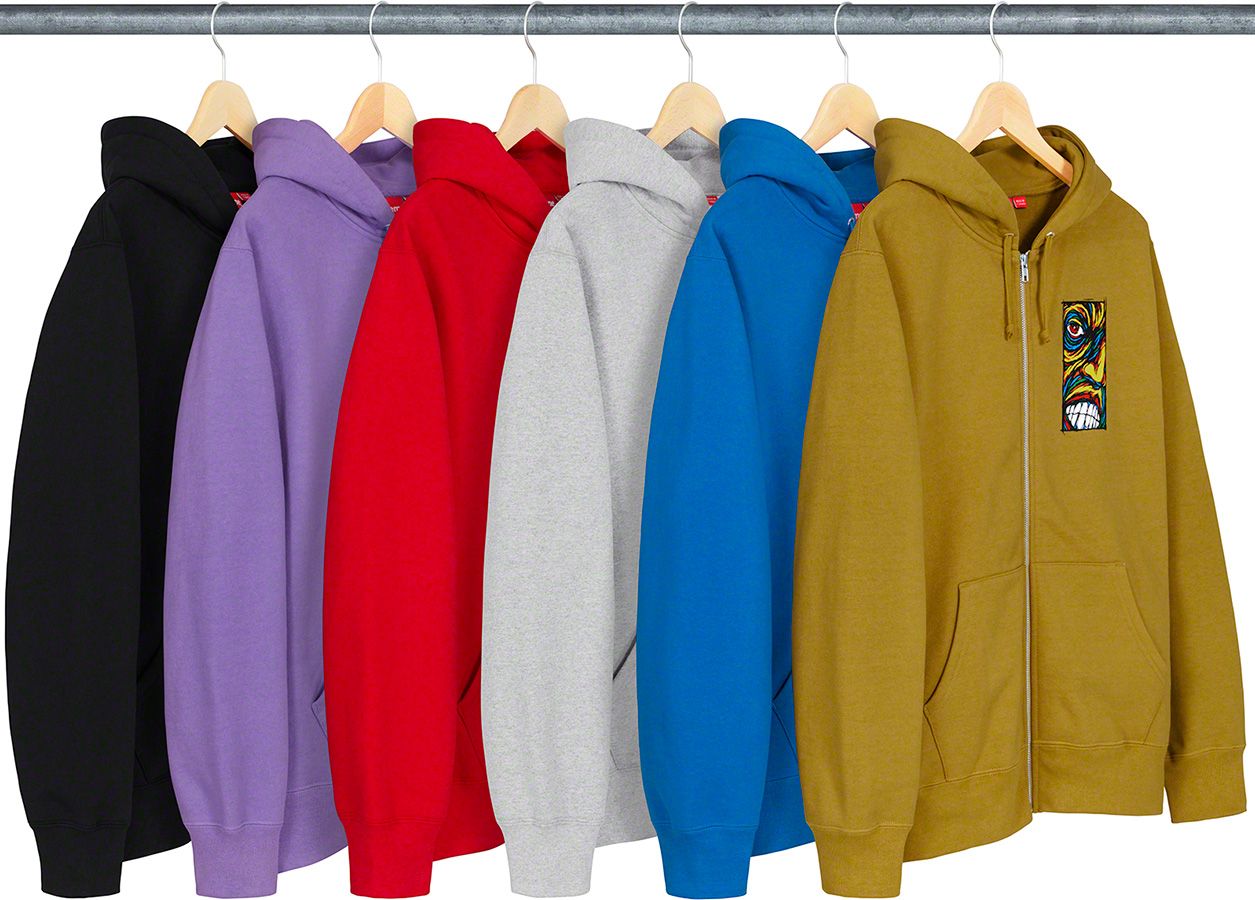 Disturbed Zip Up Hooded Sweatsh Supreme