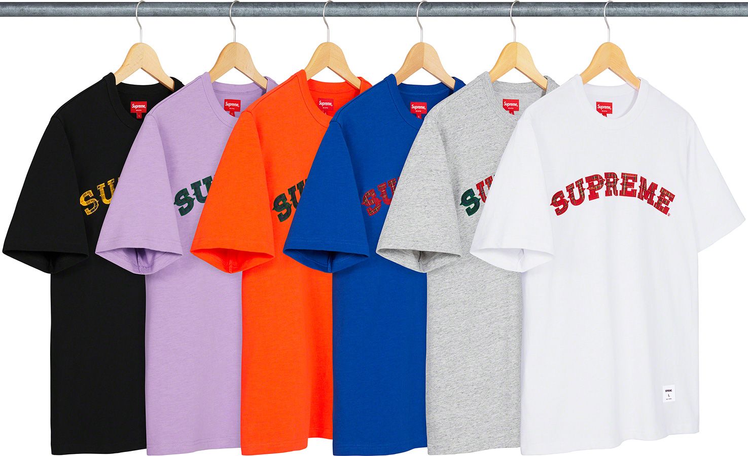 Supreme 2024 Plaid applique tee