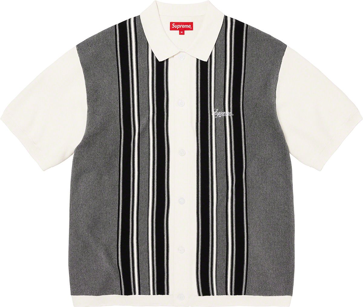 Stripe Button Up Polo – Supreme