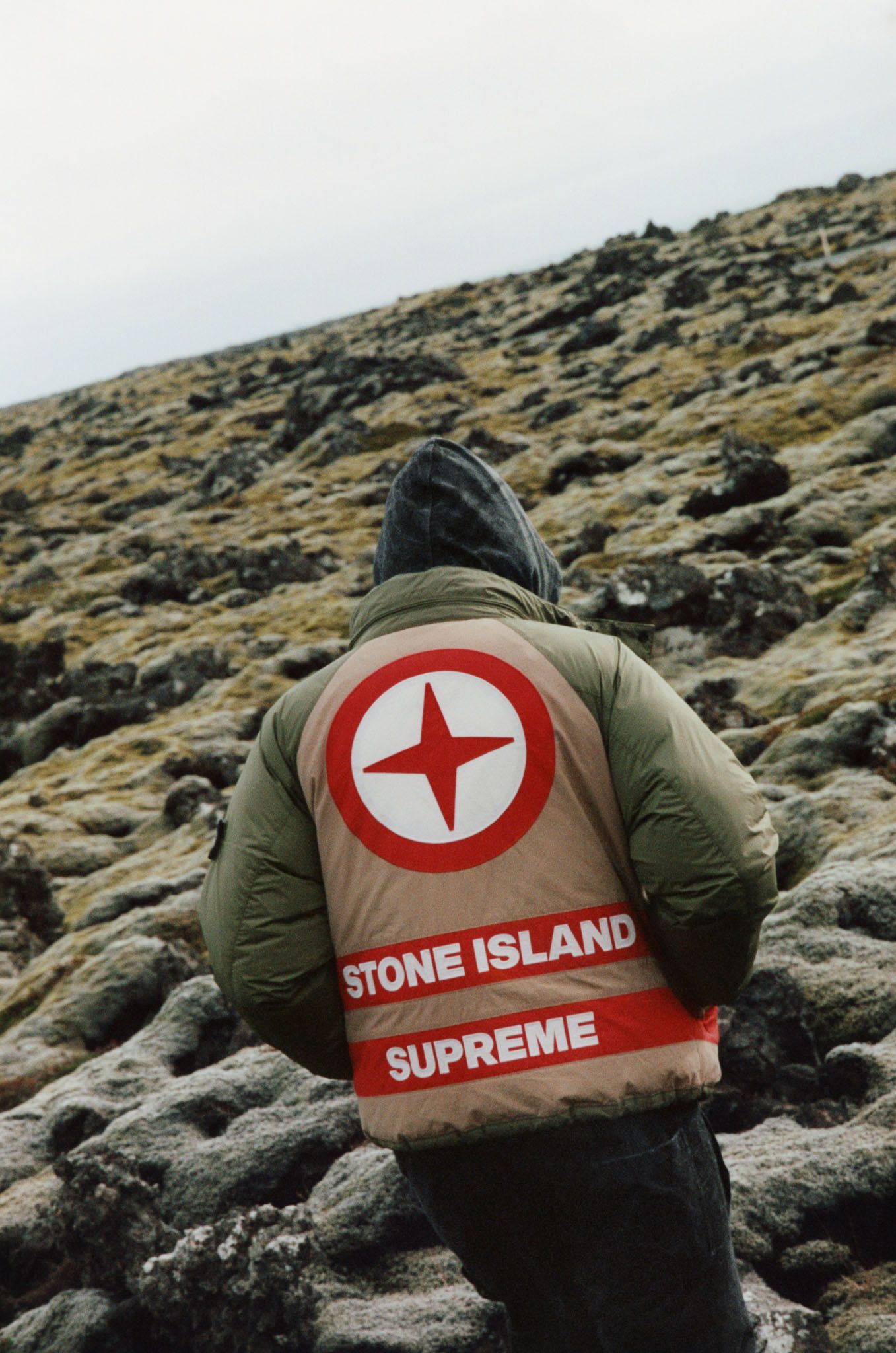 Hoodie stone island supreme hotsell