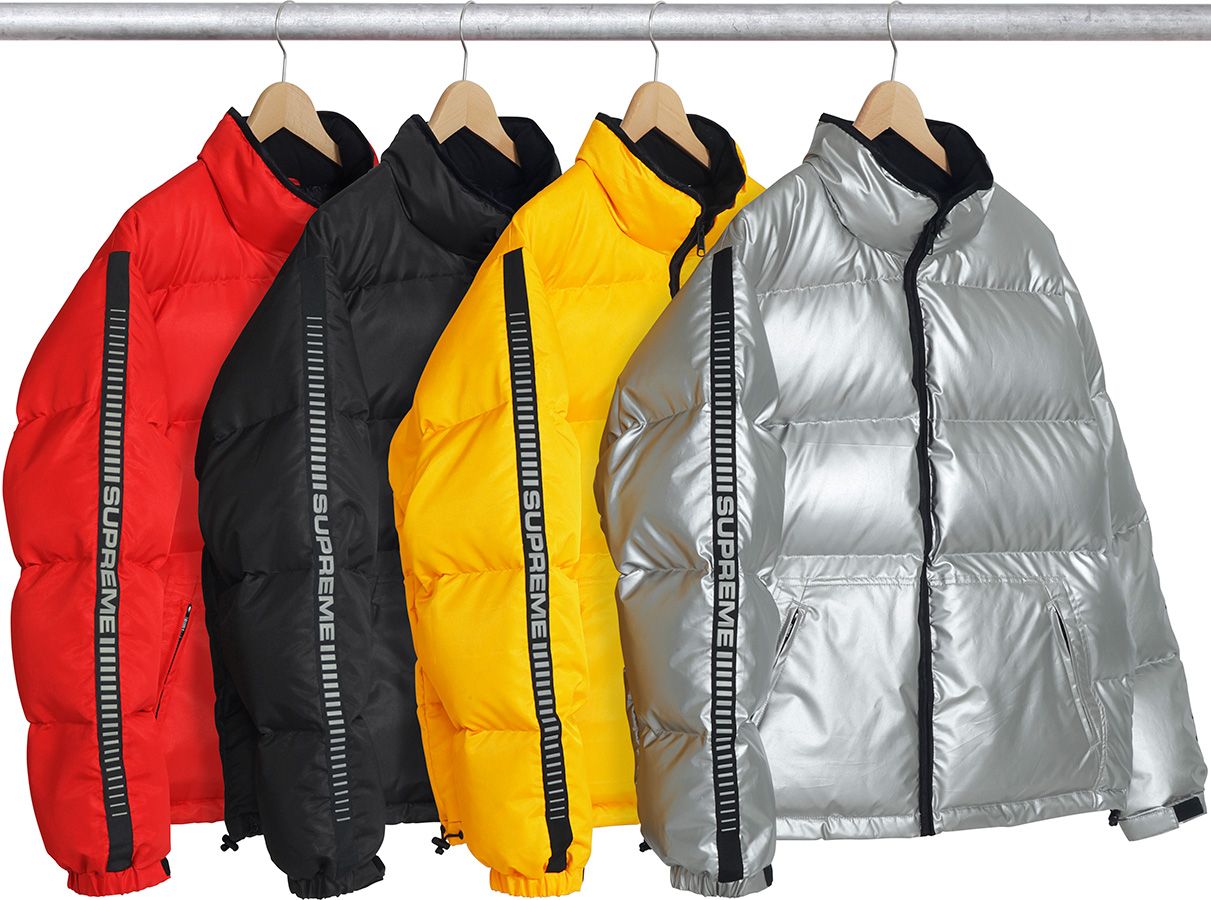 Reflective Sleeve Logo Puffy Jacket – Supreme