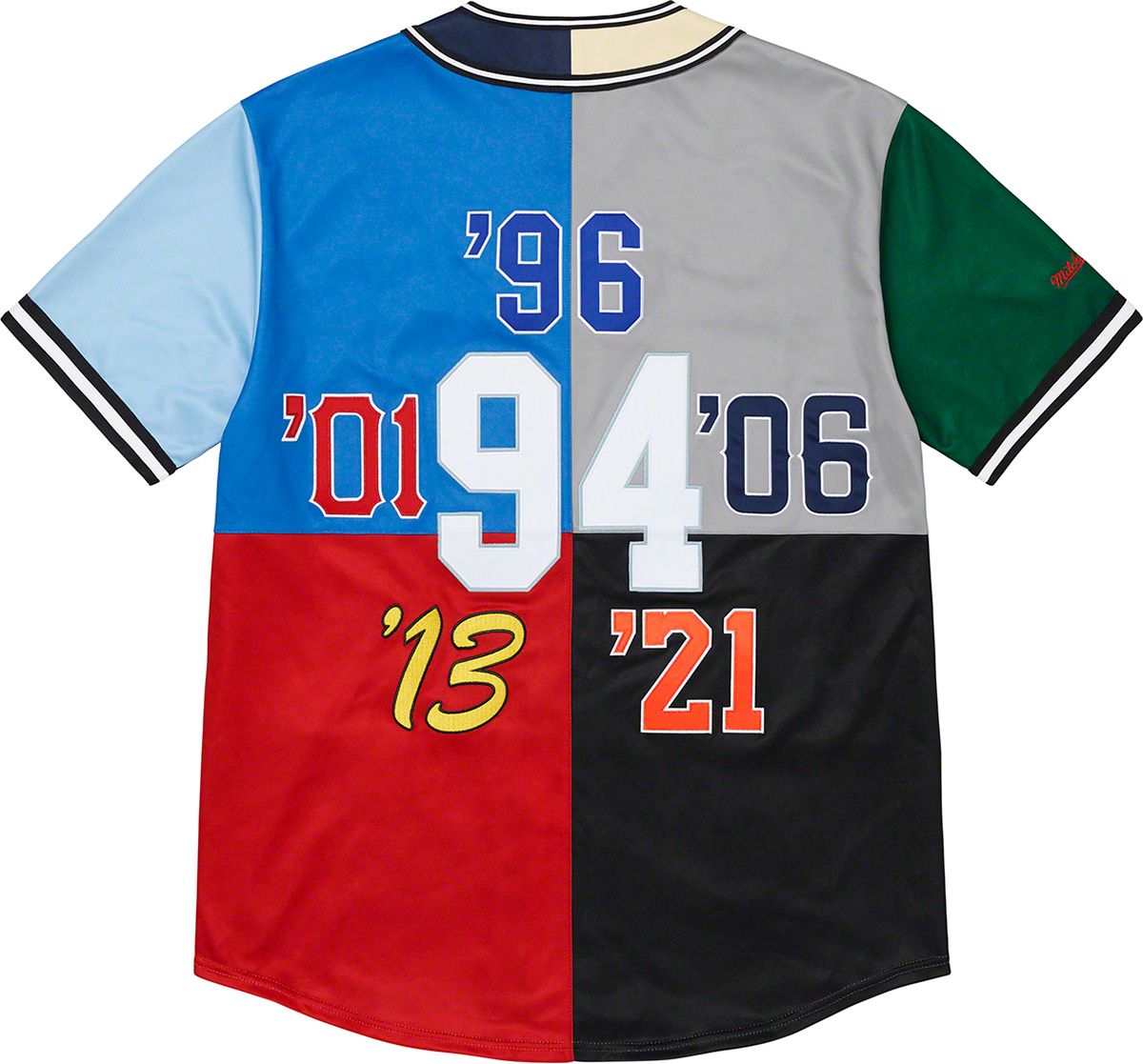 Supreme Mitchell Ness Patchwork Baseball Jersey Supreme