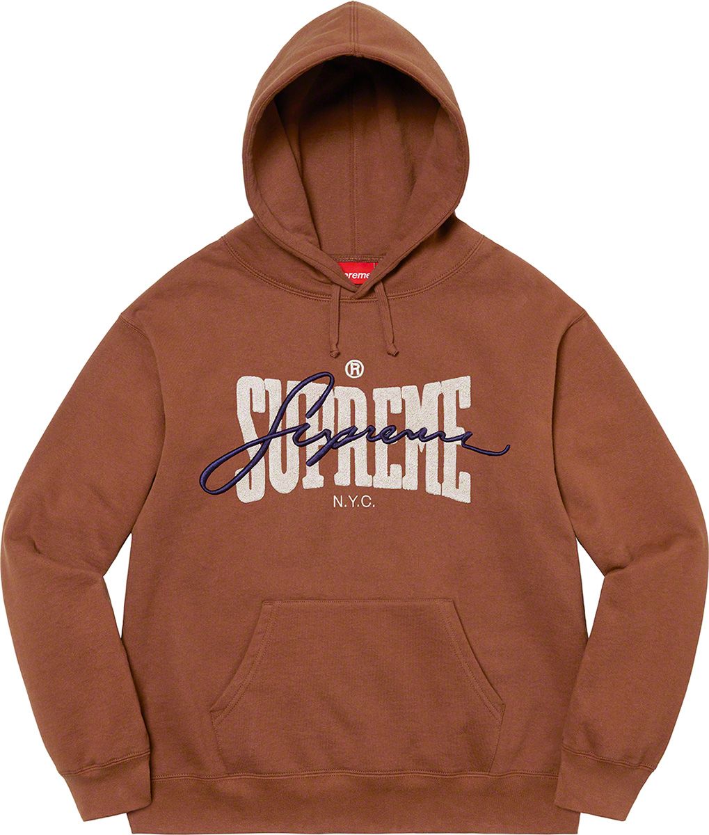 Embroidered Chenille Hooded Sweatshirt – Supreme