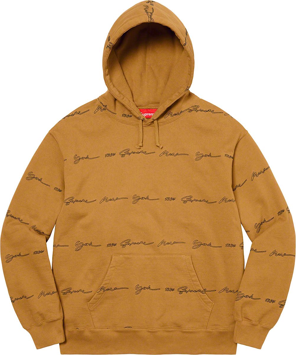 Script Stripe Hooded Sweatshirt – Supreme