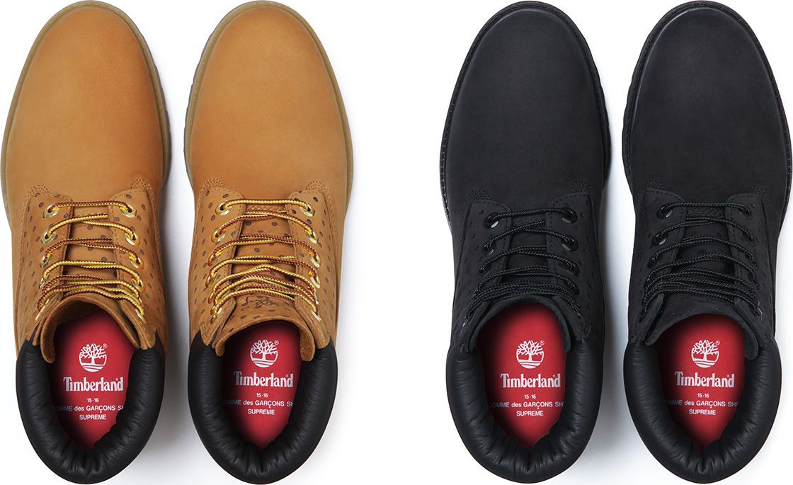 Supreme comme des garcons timberland online