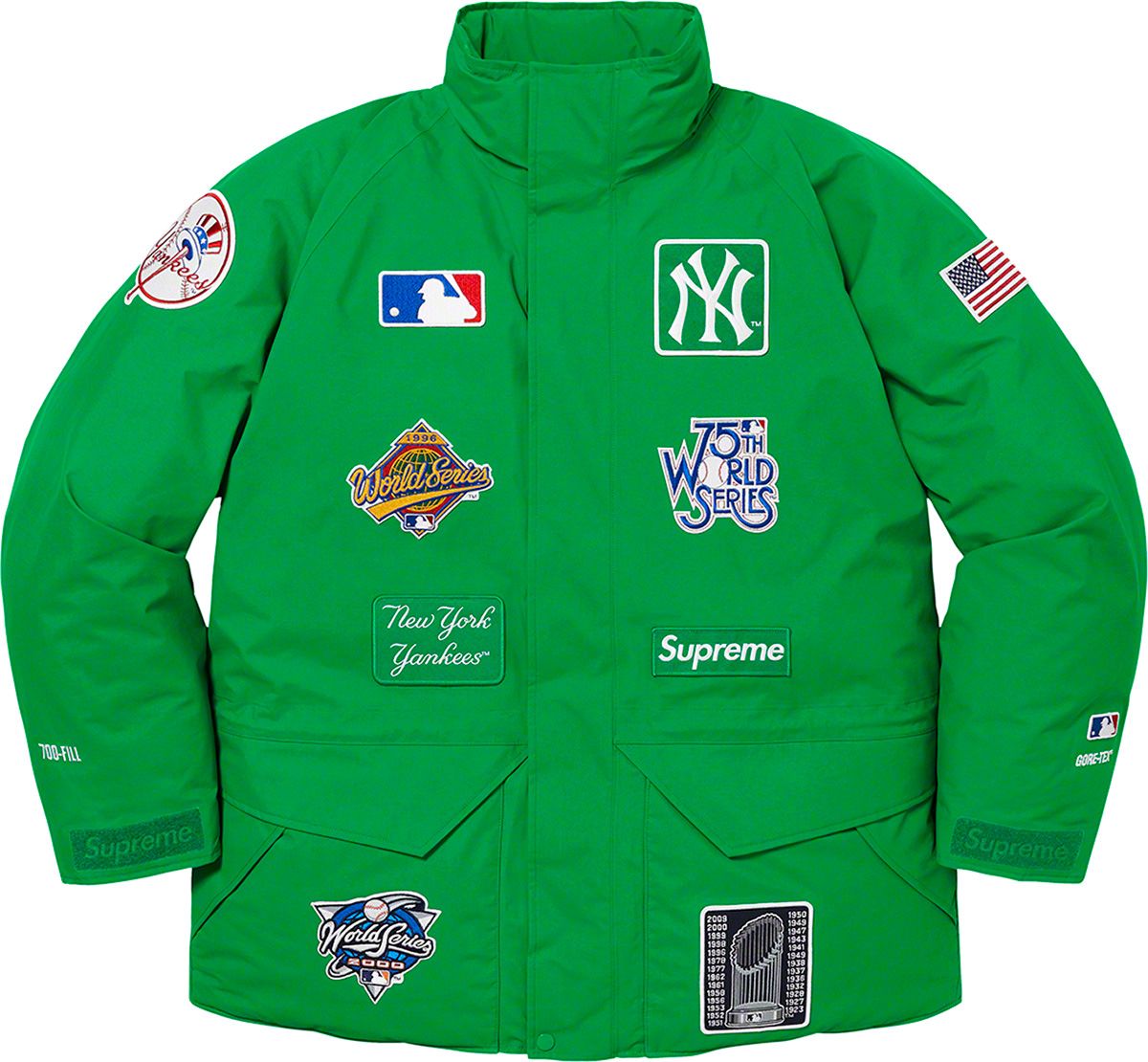 Supreme New York Yankees GORE TEX 700 Fill Down Jacket Supreme